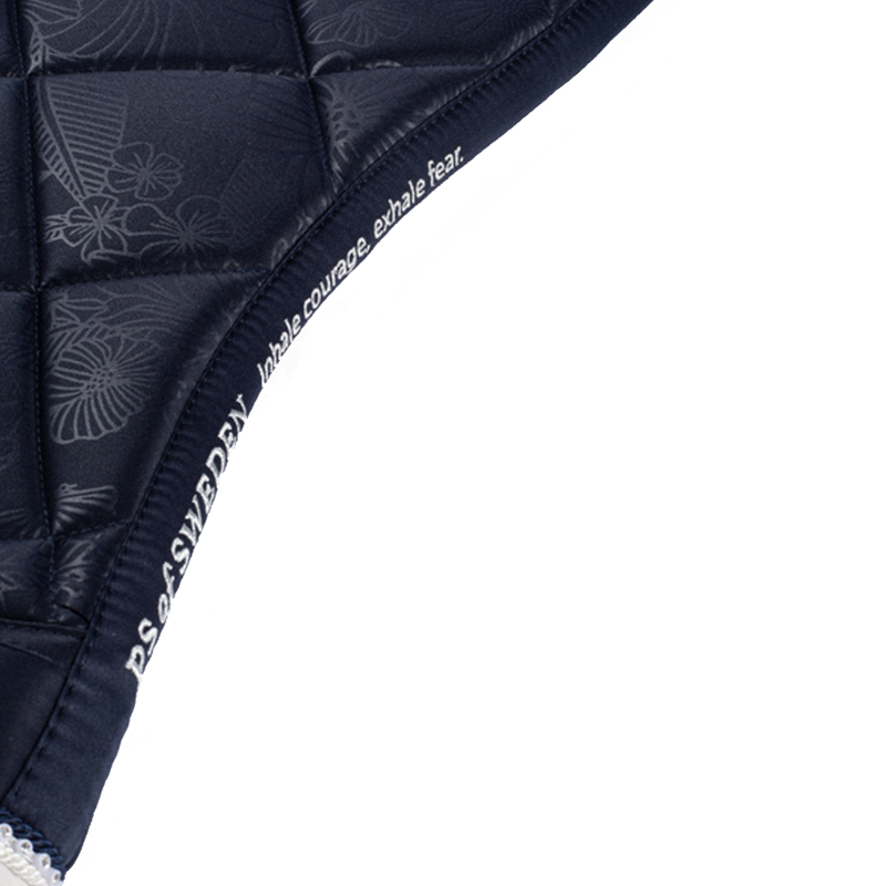 PS Of Sweden Floret Dressage Saddlepad - Navy-2